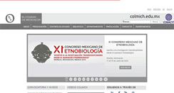 Desktop Screenshot of colmich.edu.mx