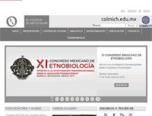 Tablet Screenshot of colmich.edu.mx